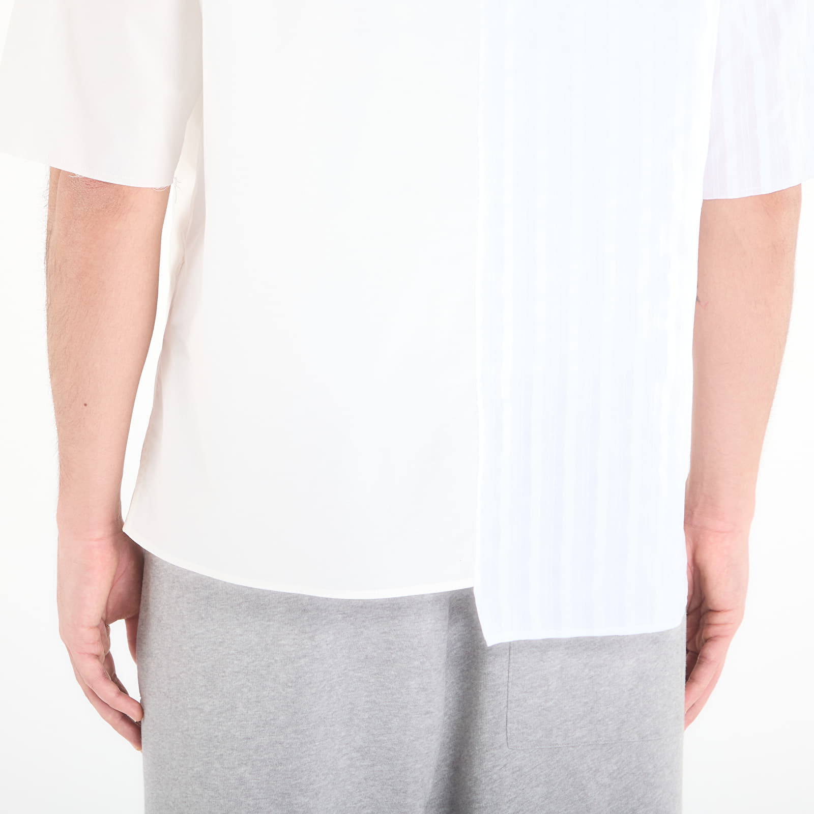 Hemden MM6 Short-Sleeved Shirt Dark Grey Melange/ Brown