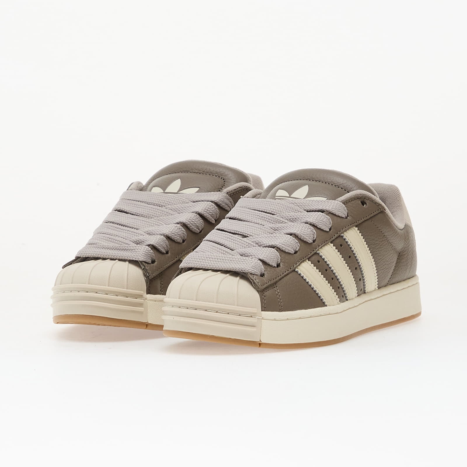 Pánske tenisky a topánky adidas Superstar St Simple Brown/ Off White/ Gum4