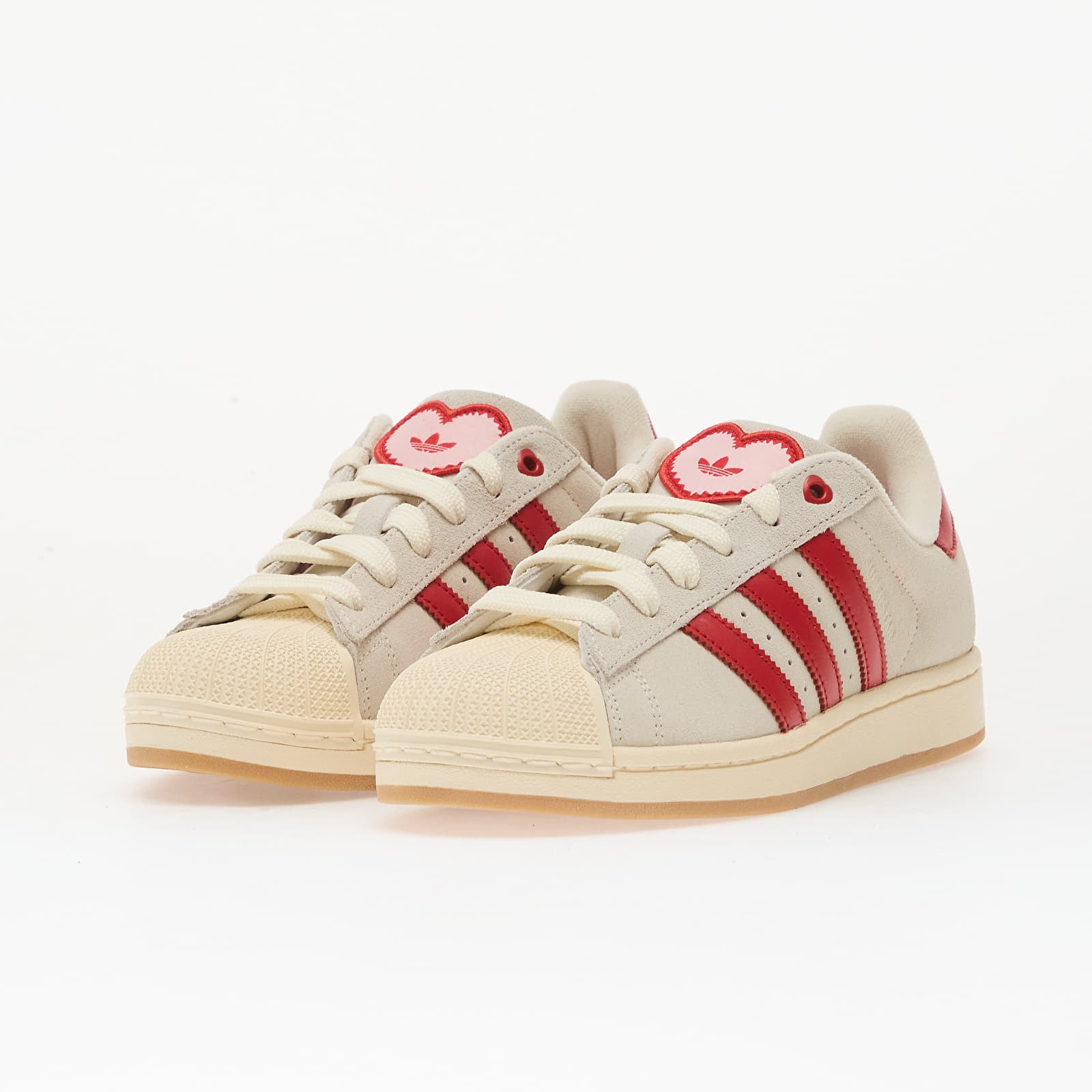 Ženske tenisice adidas Superstar II W Crew White/ Better Scarlet/ Sanpin