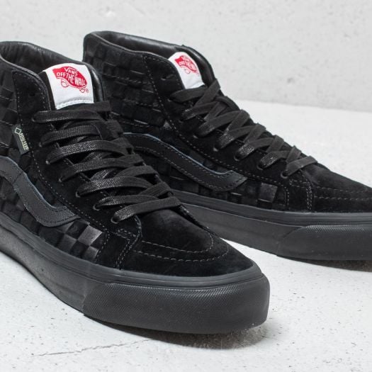 Vans sk8 hi checkerboard black on sale