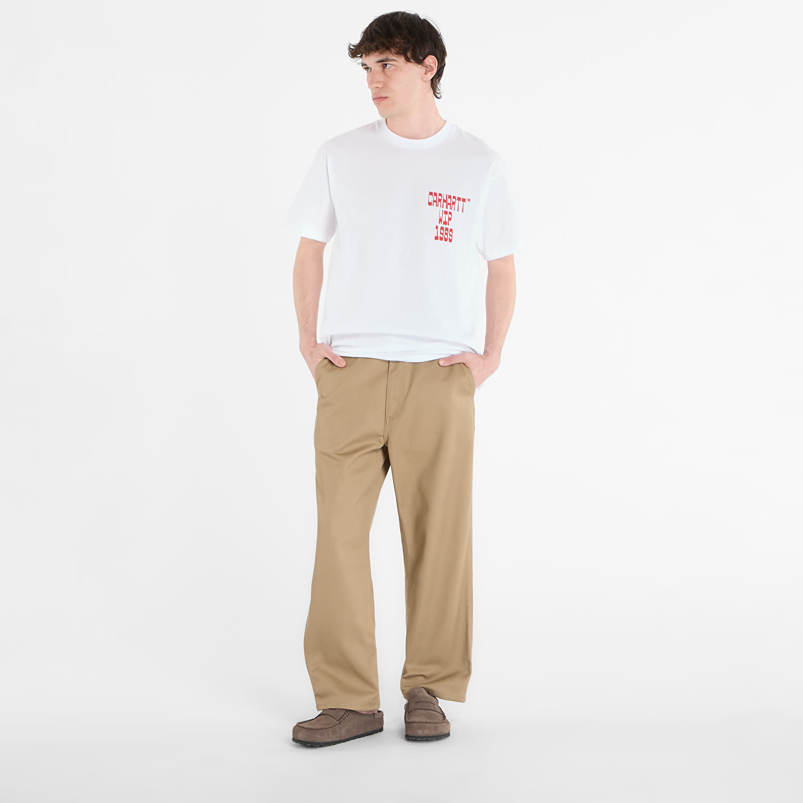 Men's T-shirts Carhartt WIP S/S Blocks T-Shirt UNISEX White