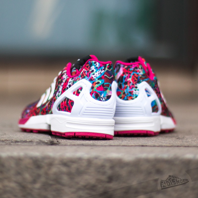 Női cipők adidas ZX Flux K Ftwwht/Bopink