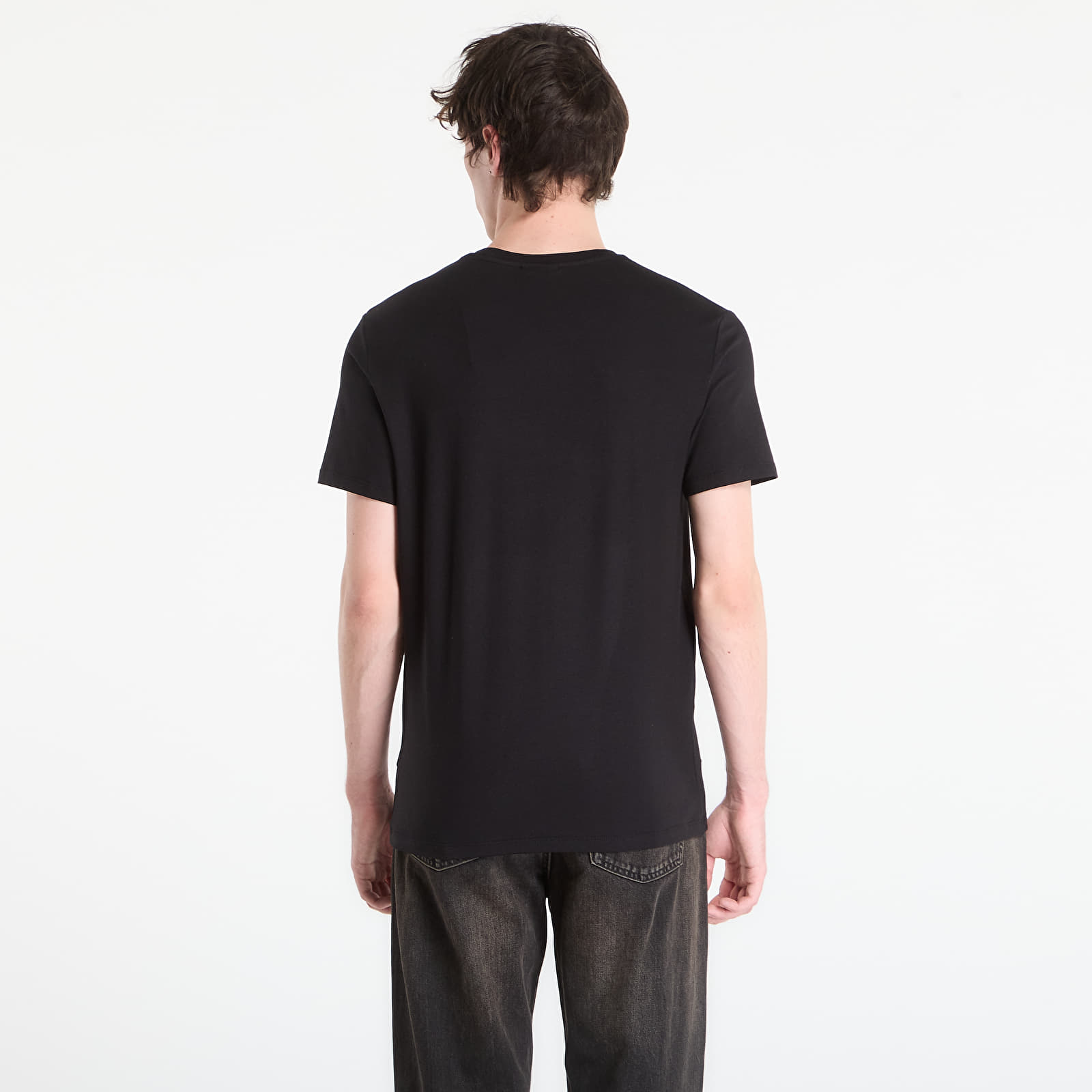 Männer T-Shirts Calvin Klein Ss Slim Stretch Cotton Crewneck Tee Black