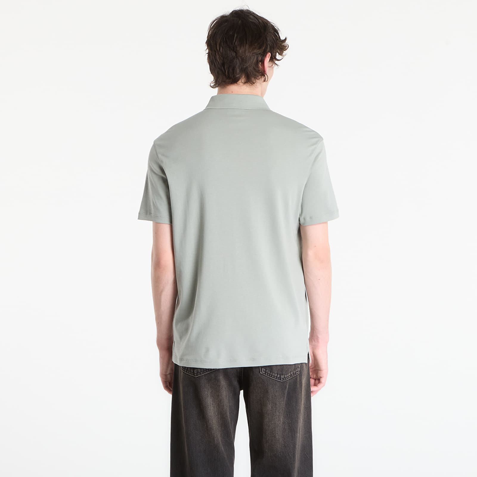 T-skjorter for menn Calvin Klein Ss Supima Chest Emb Polo Shadow