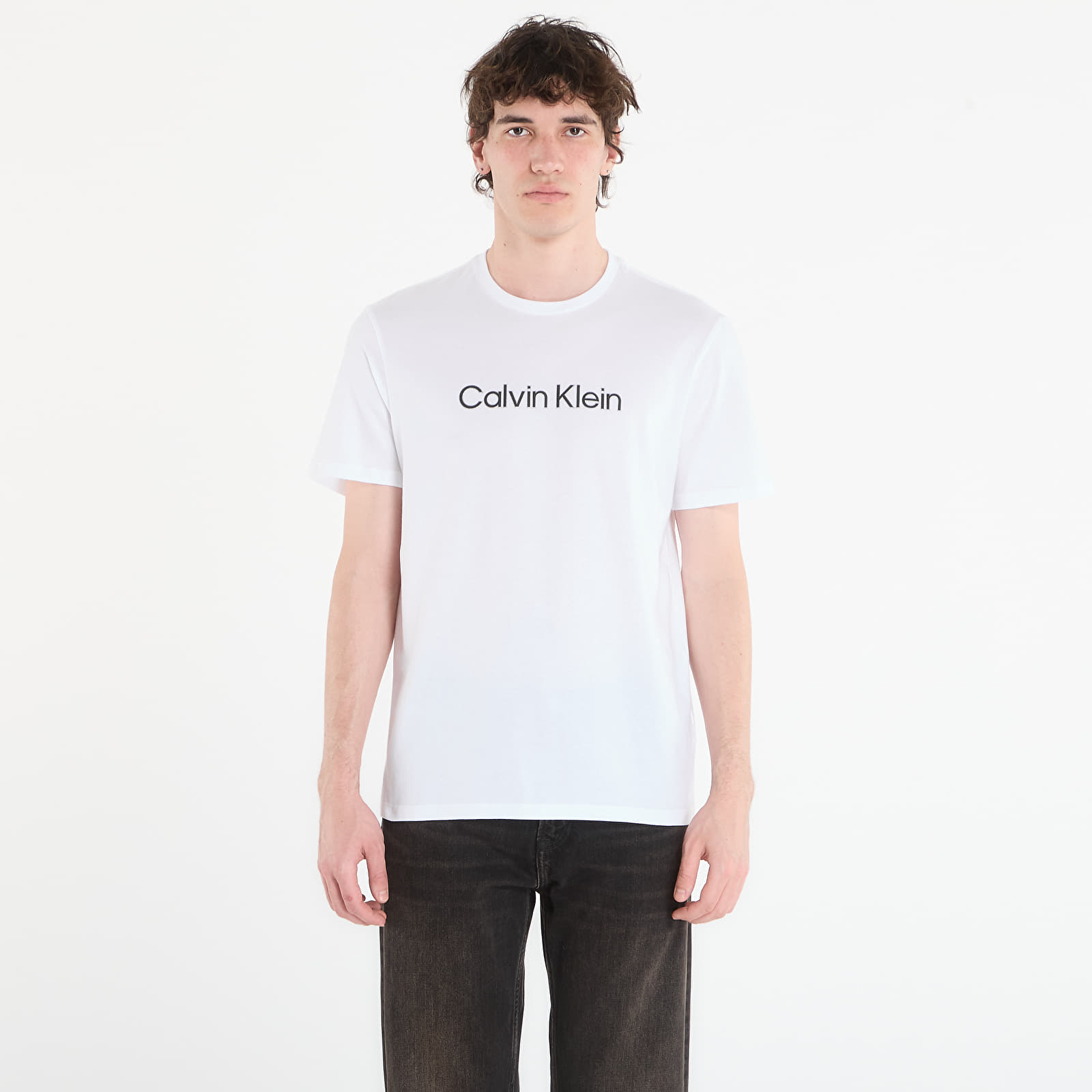 Männer T-Shirts Calvin Klein 30S Eu Wholesale Sportswear Graphic Tee Bright White