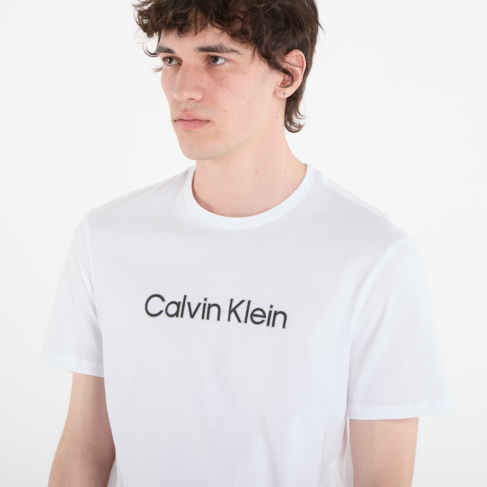 Männer T-Shirts Calvin Klein 30S Eu Wholesale Sportswear Graphic Tee Bright White