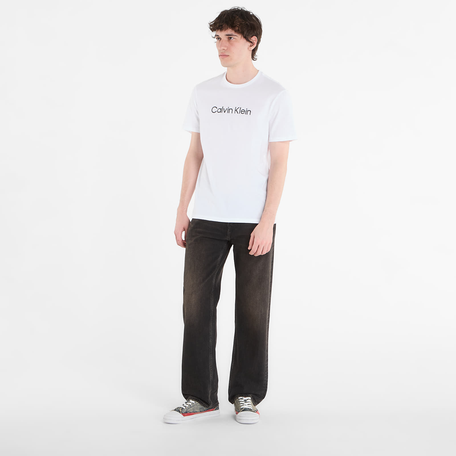 Männer T-Shirts Calvin Klein 30S Eu Wholesale Sportswear Graphic Tee Bright White