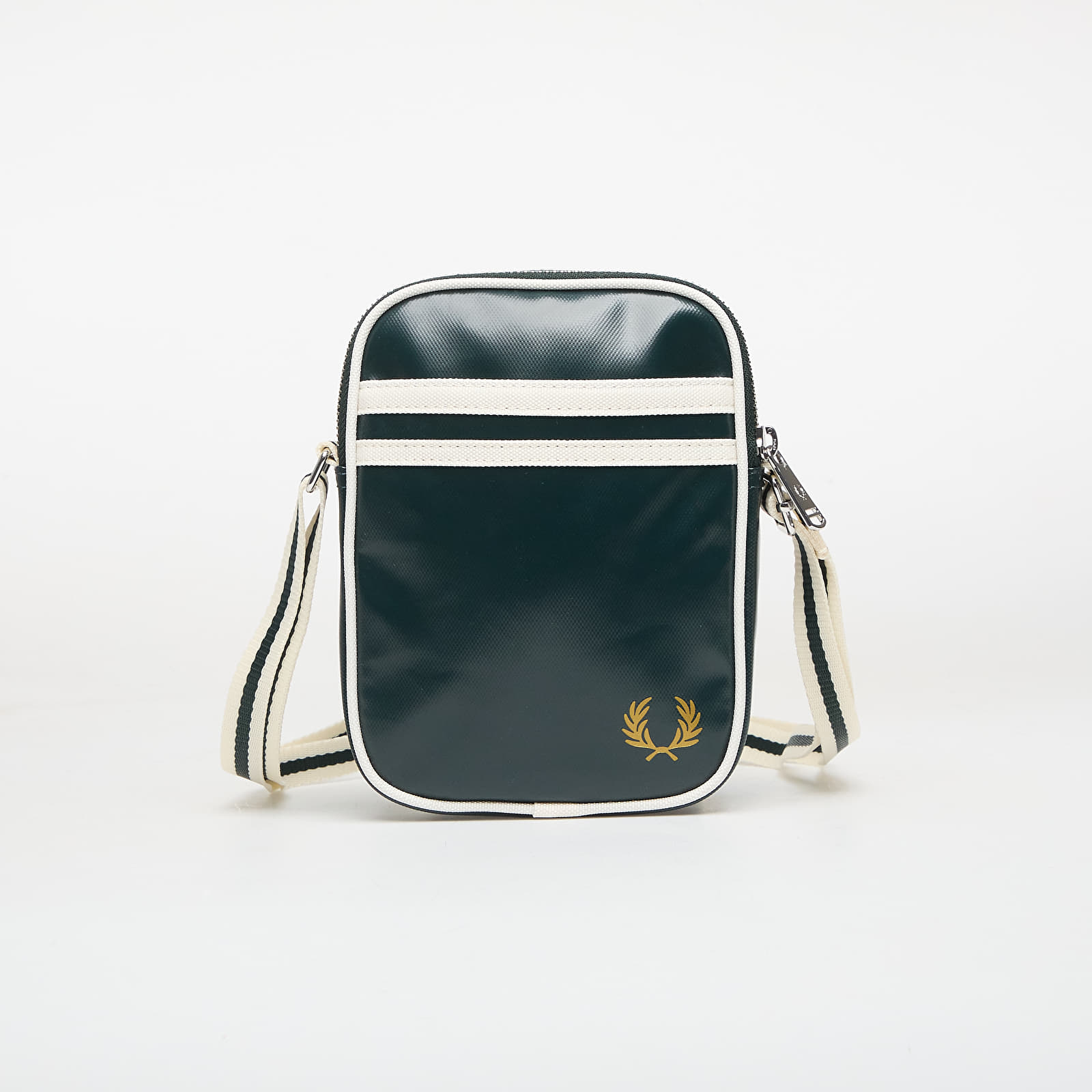 Axelremsväskor för män FRED PERRY Classic Small Side Bag Grassroots / Ecru