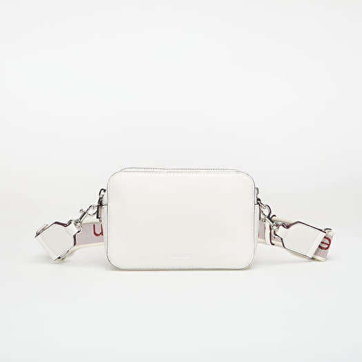 Handbag Calvin Klein Webbing Double Strap Camera Bag White Alyssum
