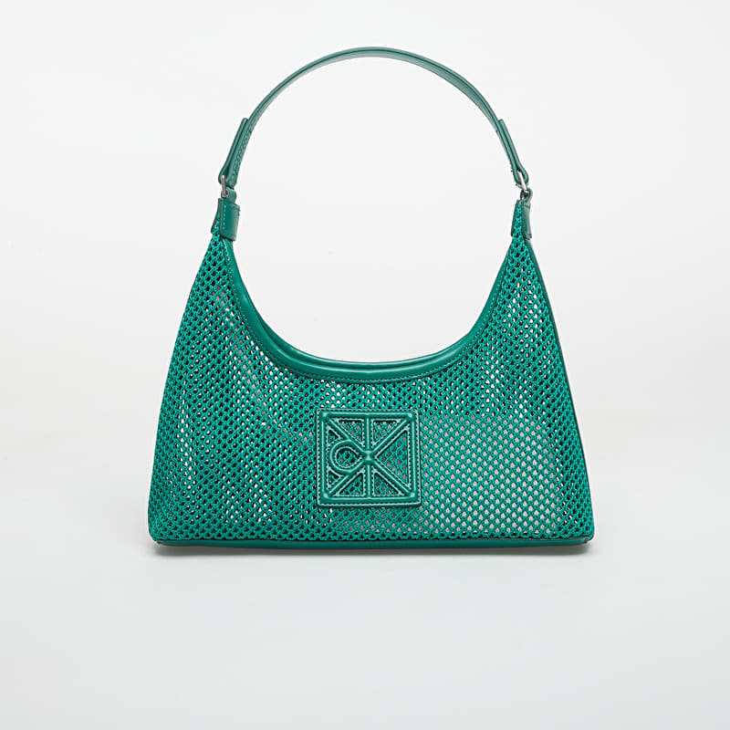 Handbag Calvin Klein Emblem Mesh Shoulder Bag Enchanted Forest