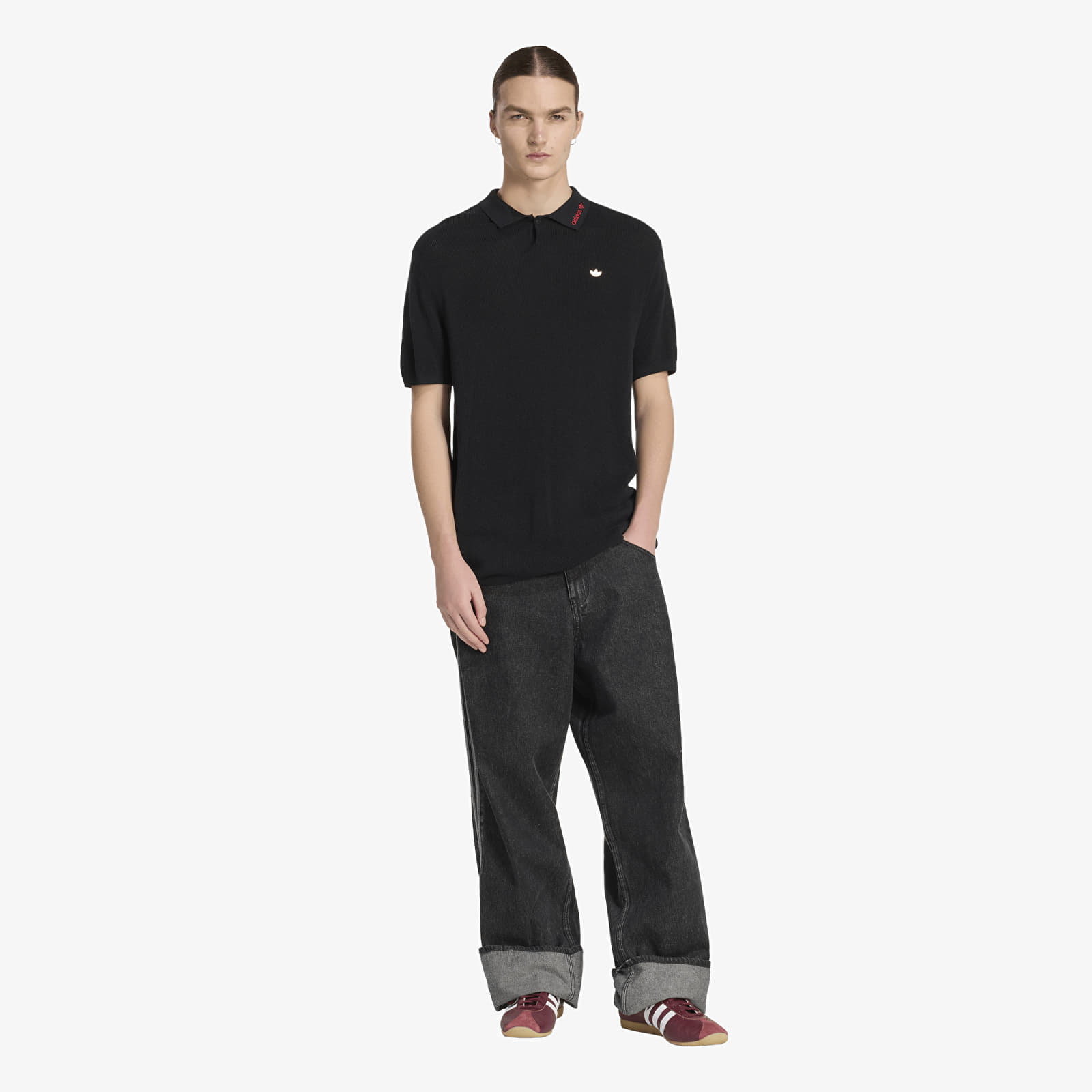 T-shirts adidas Polo Shirt Black