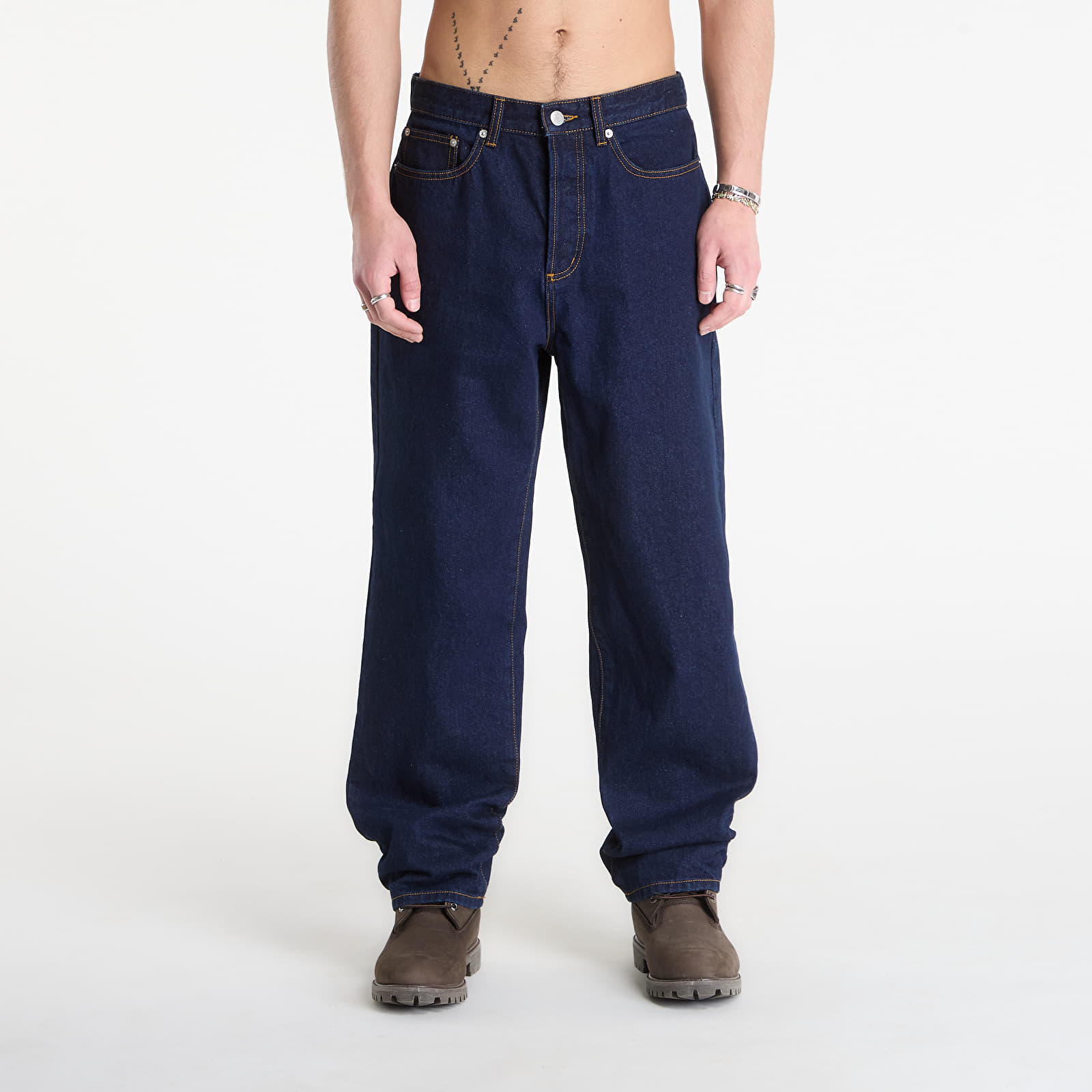 Jeans OBEY Classic Baggy Denim Rinse Indigo