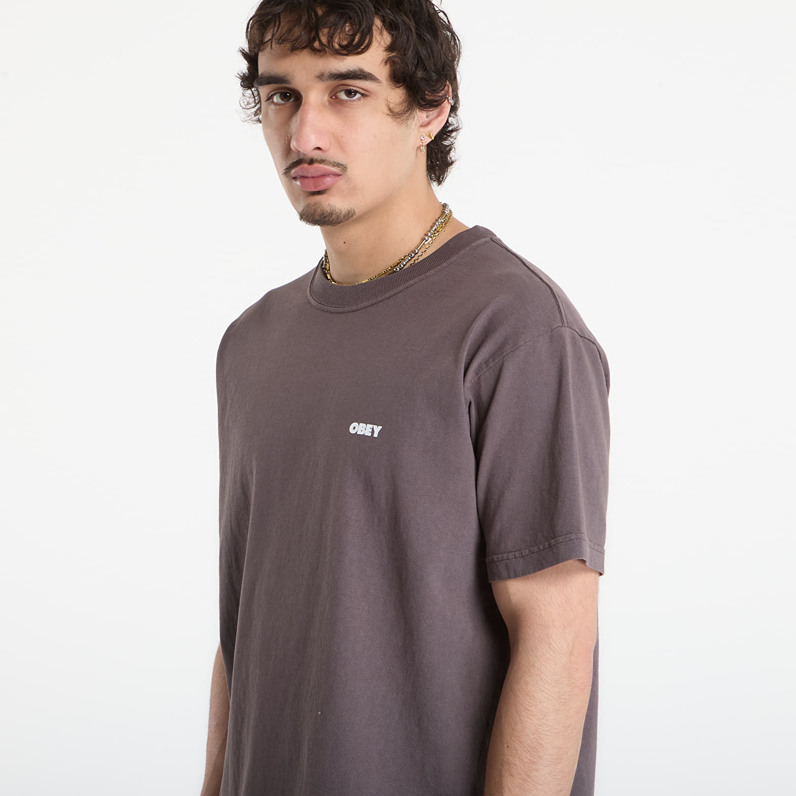 T-shirts OBEY Bold Icon Face Pigment Dusty Black