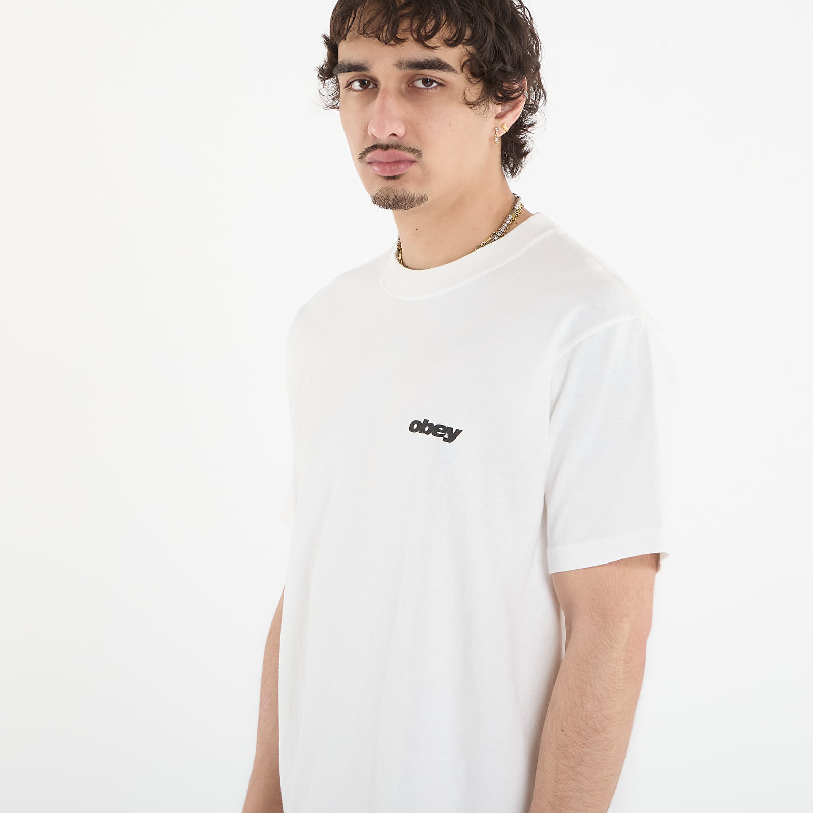 T-shirts OBEY Bounce Pigment Vintage White