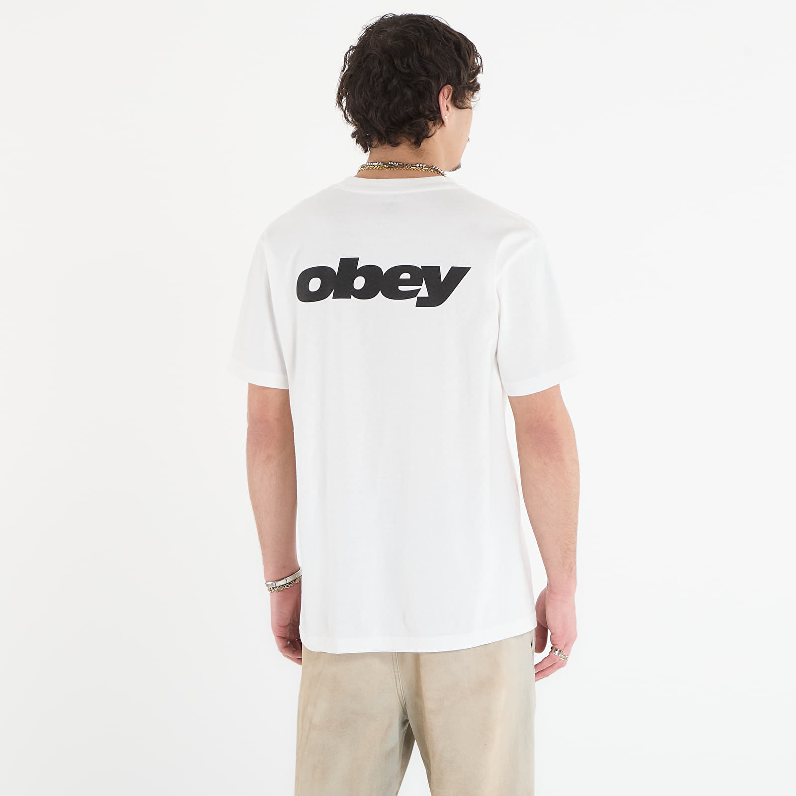T-shirts OBEY Bounce Pigment Vintage White
