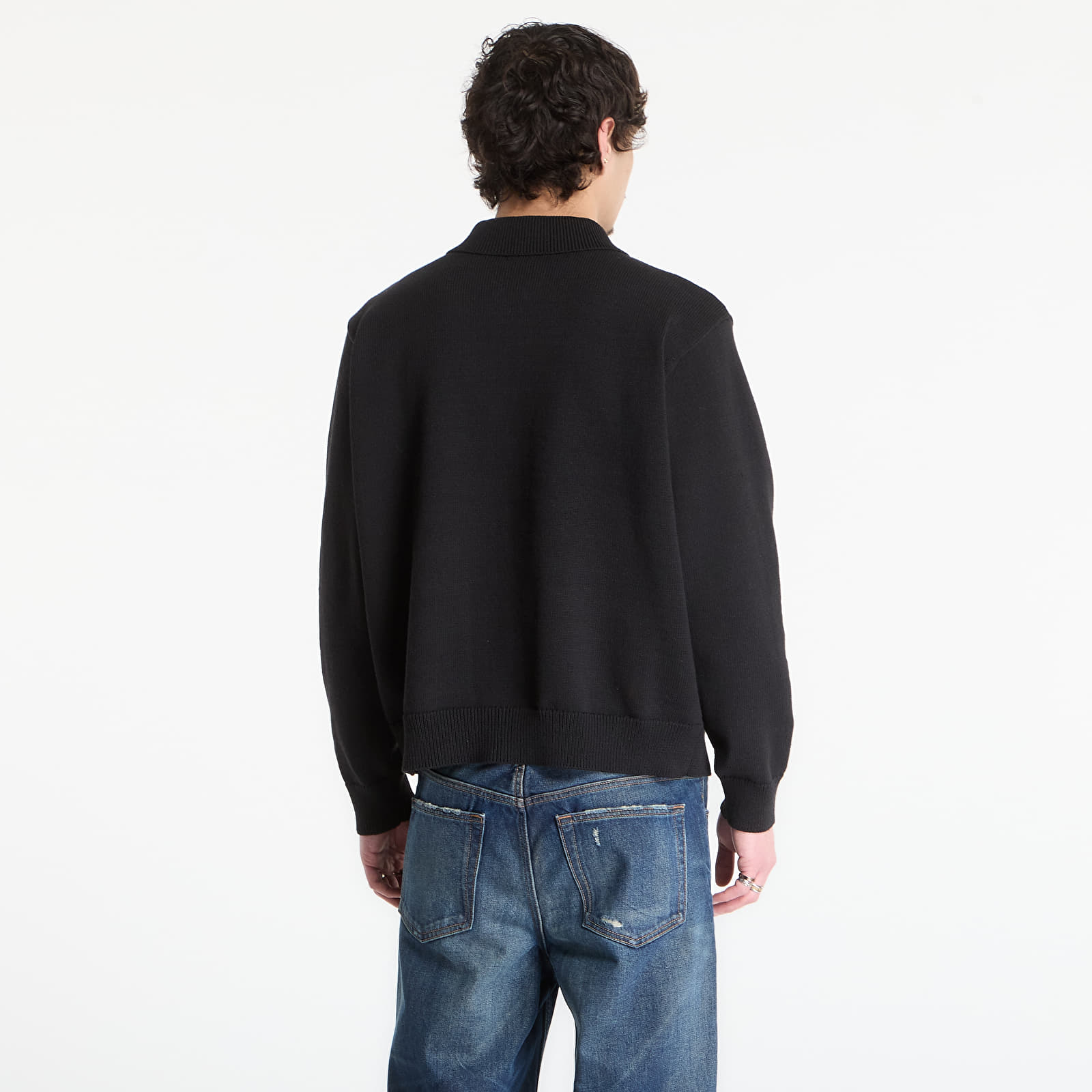 Gensere OBEY Matt Zip Up Sweater Black Multi