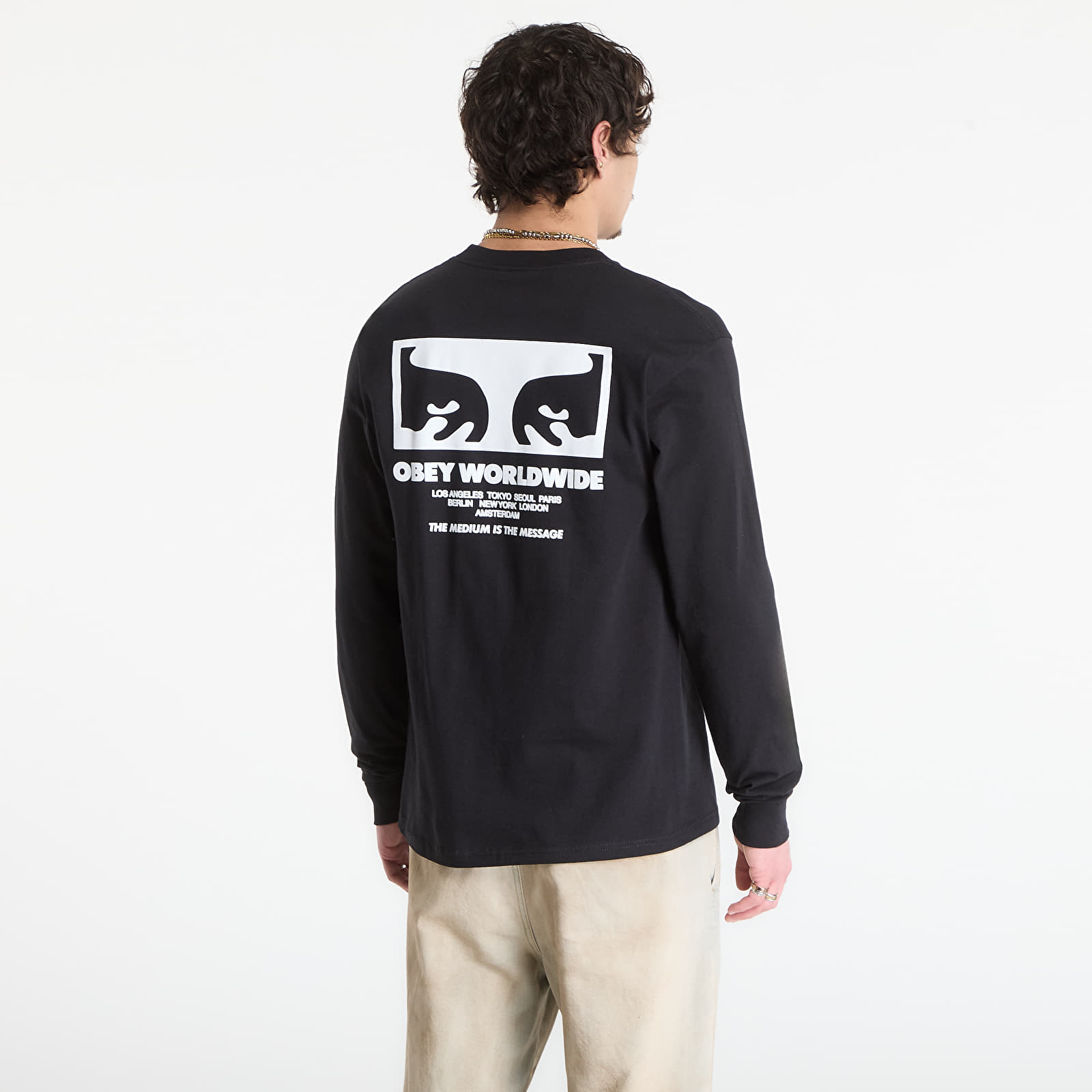 Majice i košulje OBEY The Medium Is The Message Black