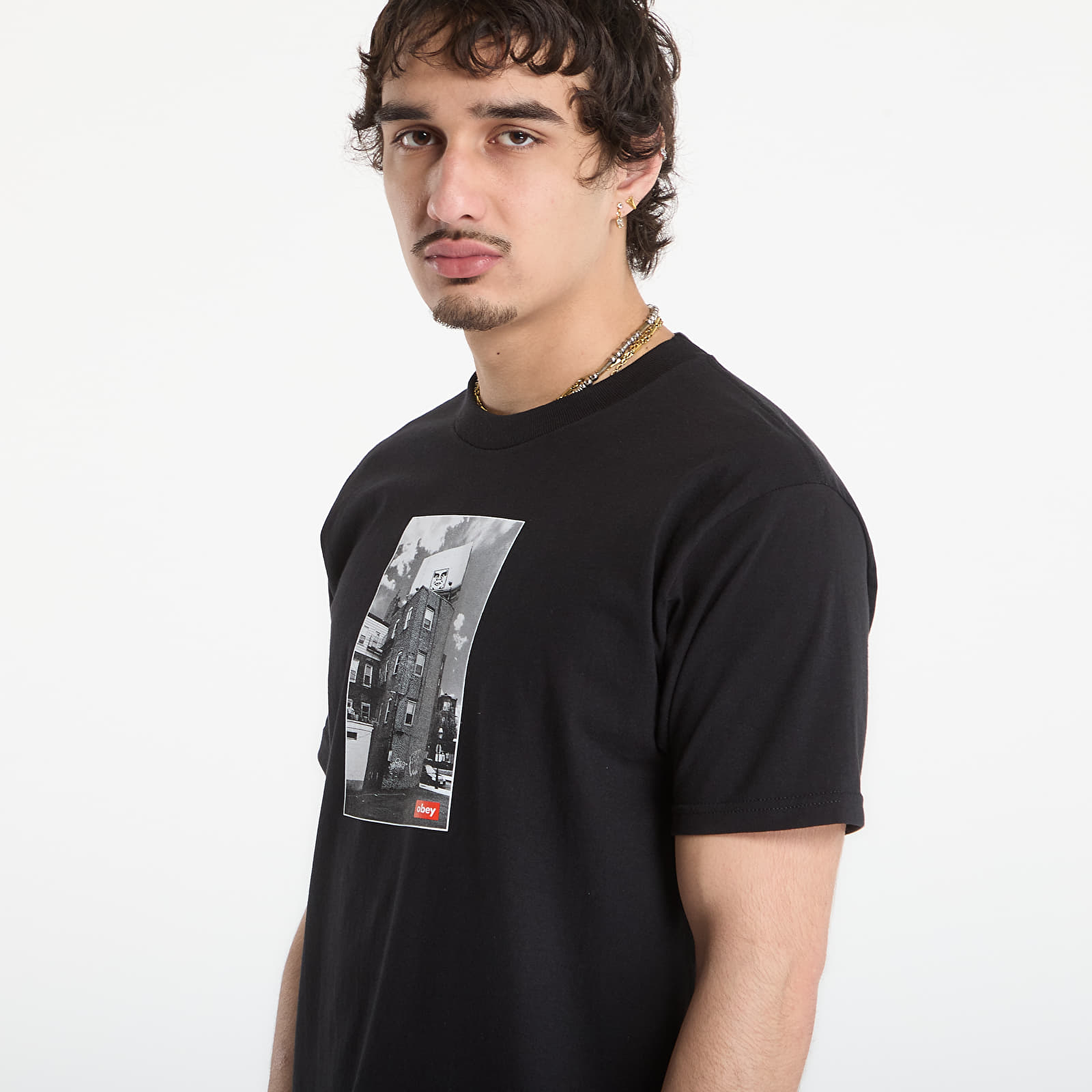 T-shirts OBEY Boston Billboard Black