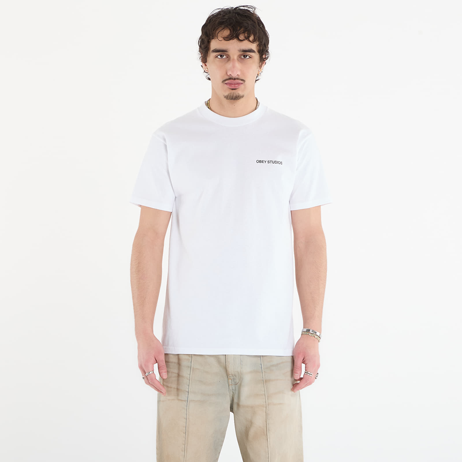 Тениска OBEY Moves Of Life White L