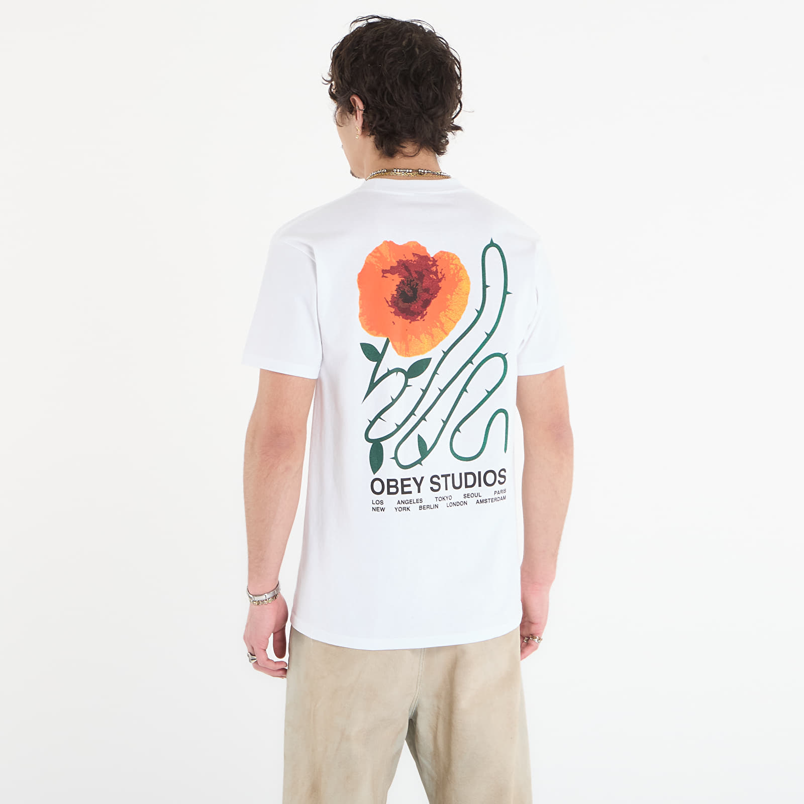 Majice i košulje OBEY Moves Of Life White