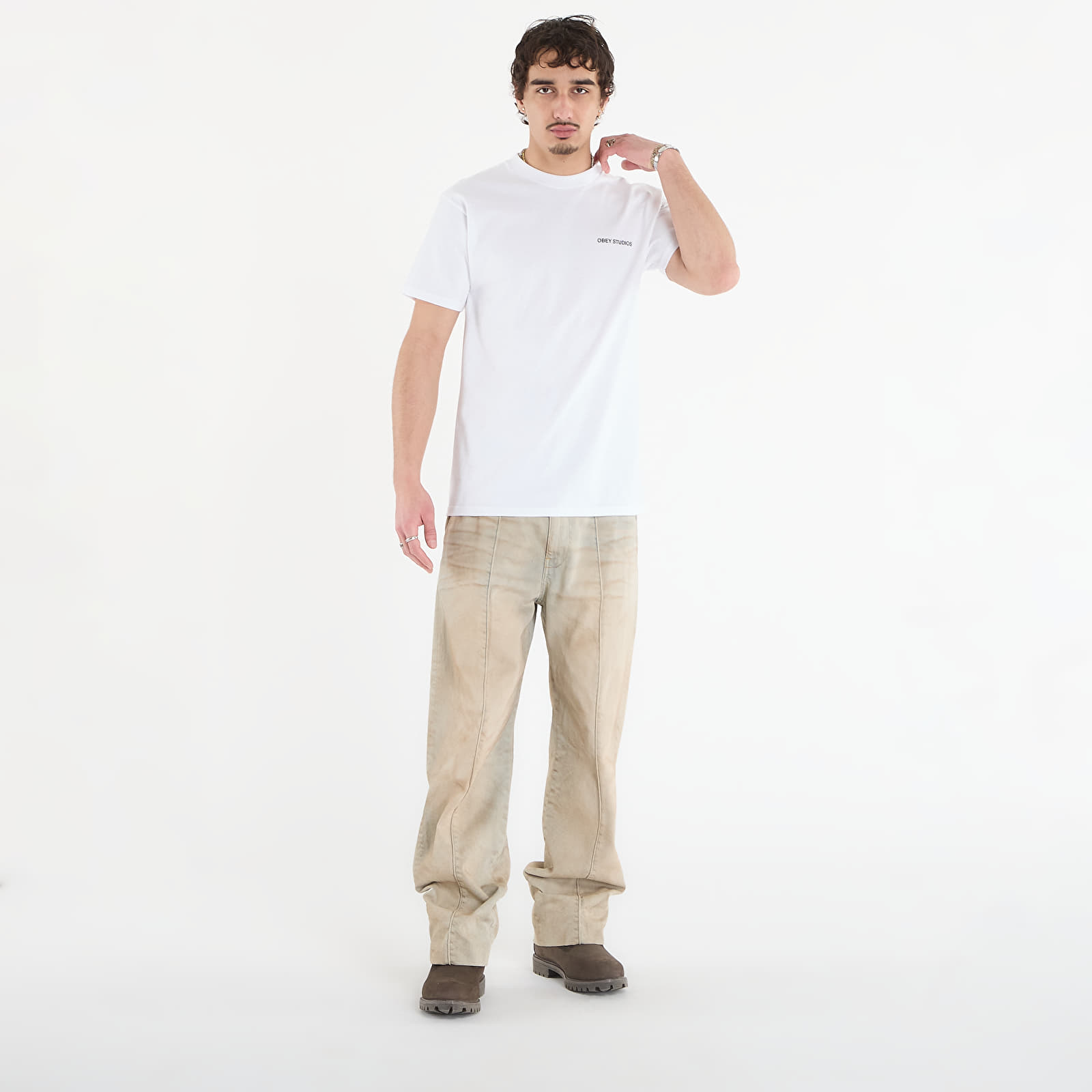 Majice i košulje OBEY Moves Of Life White