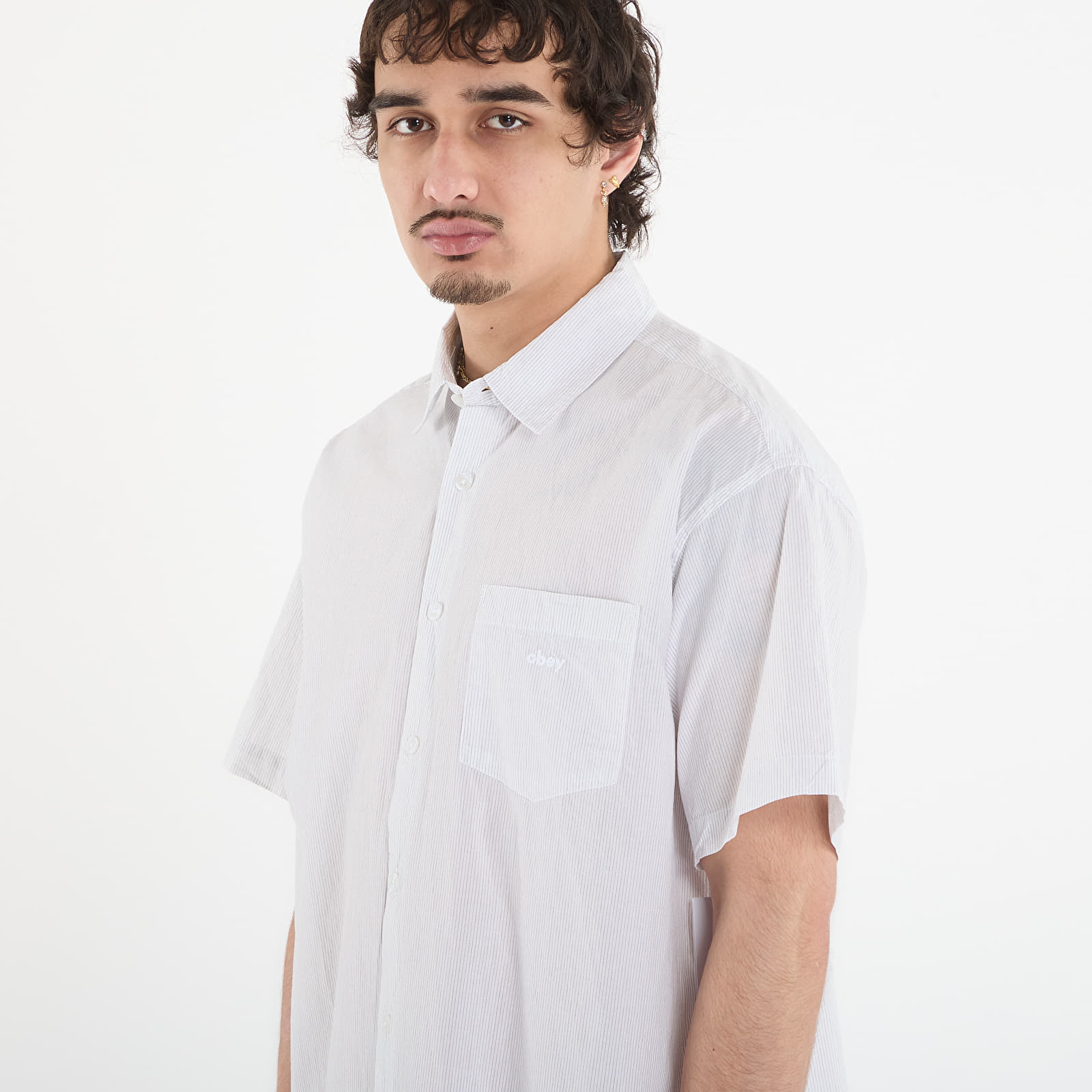 Camice OBEY Bigwig Jamie Woven White Multi