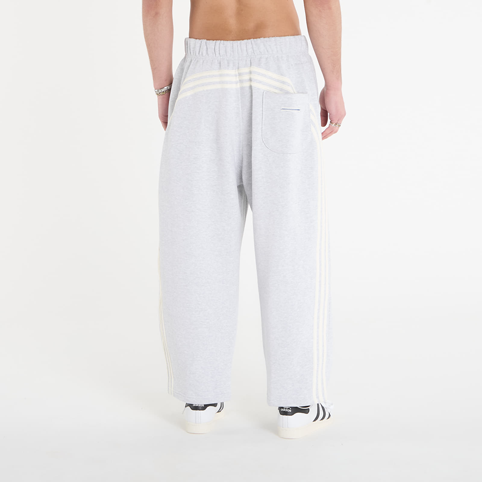 Ανδρικές φόρμες adidas Bad Bunny Tapered Heavy Sweat Joggers Light Grey Heather