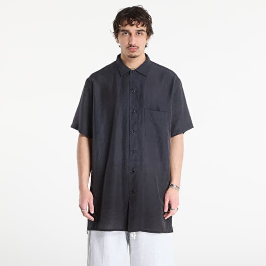 Chemise Y-3 Dip Dye Short Sleeve Long Shirt Black/ Chalk Pearl