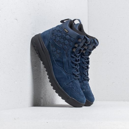 Men s shoes Vans UltraRange Hi Gore Tex Checkerboard Dress Blue Footshop