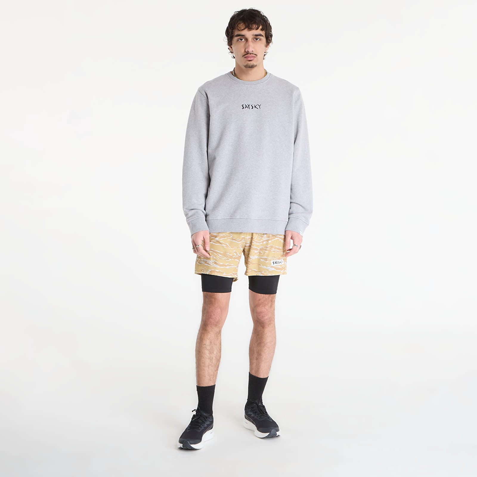 Pantaloncini SAYSKY Tiger Pace 2 in 1 Shorts 5'' Yellow Camo