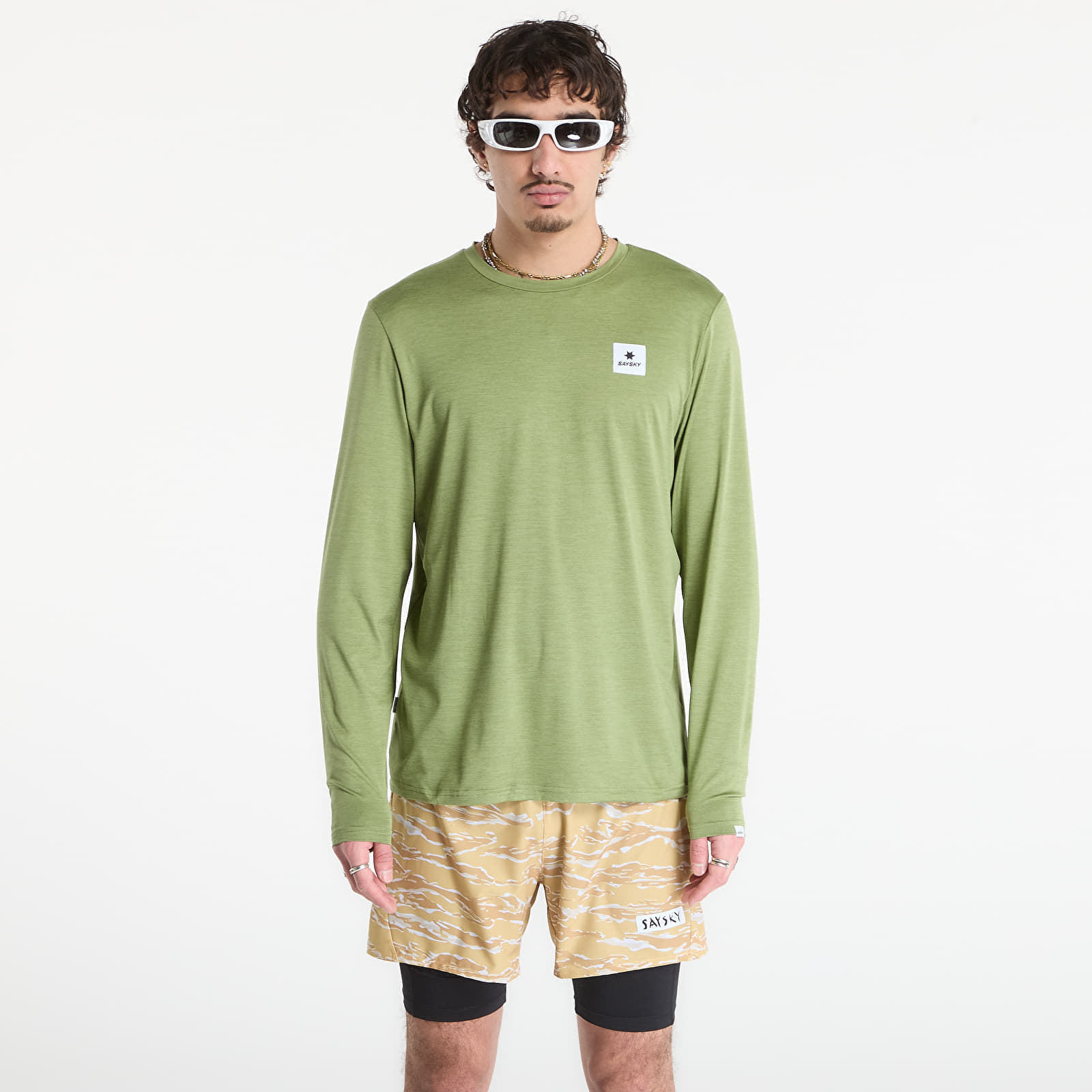 Тениска SAYSKY Clean Pace Long Sleeve Green XL
