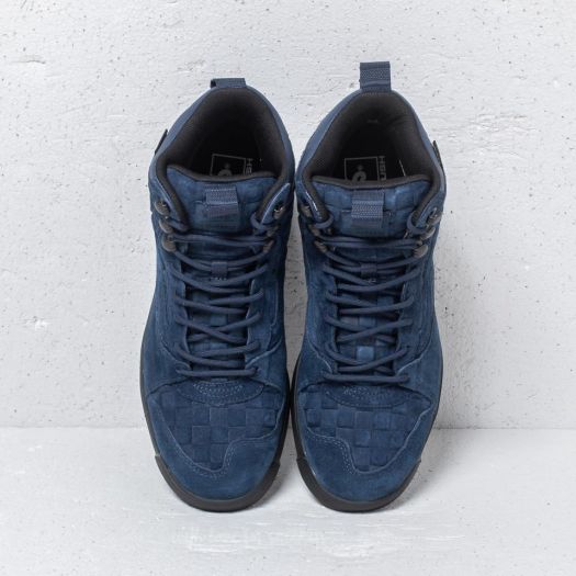 Men s shoes Vans UltraRange Hi Gore Tex Checkerboard Dress Blue Footshop