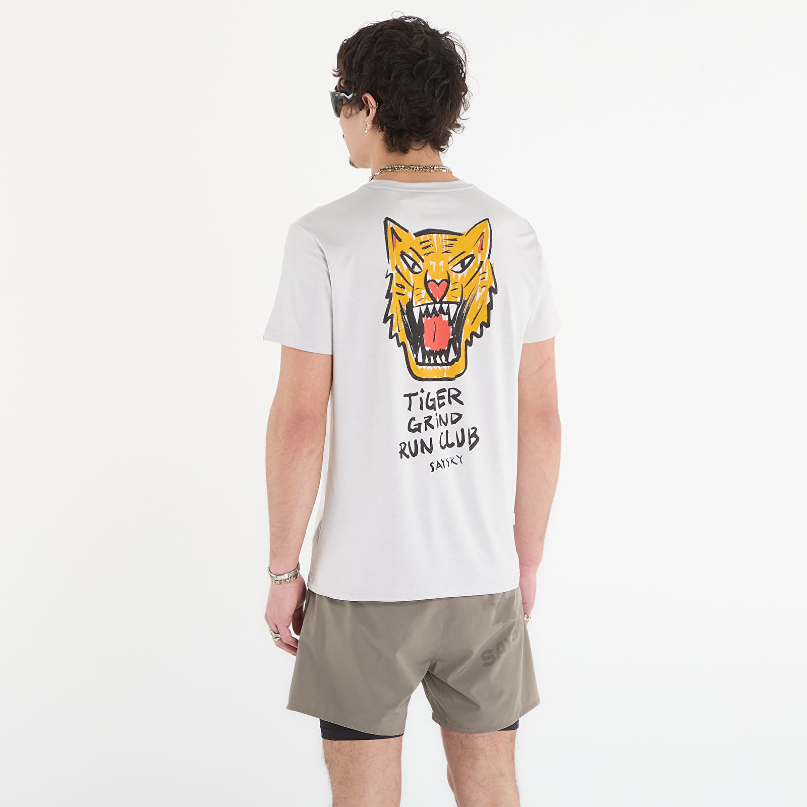 Magliette SAYSKY Tiger Pace T-shirt Grey