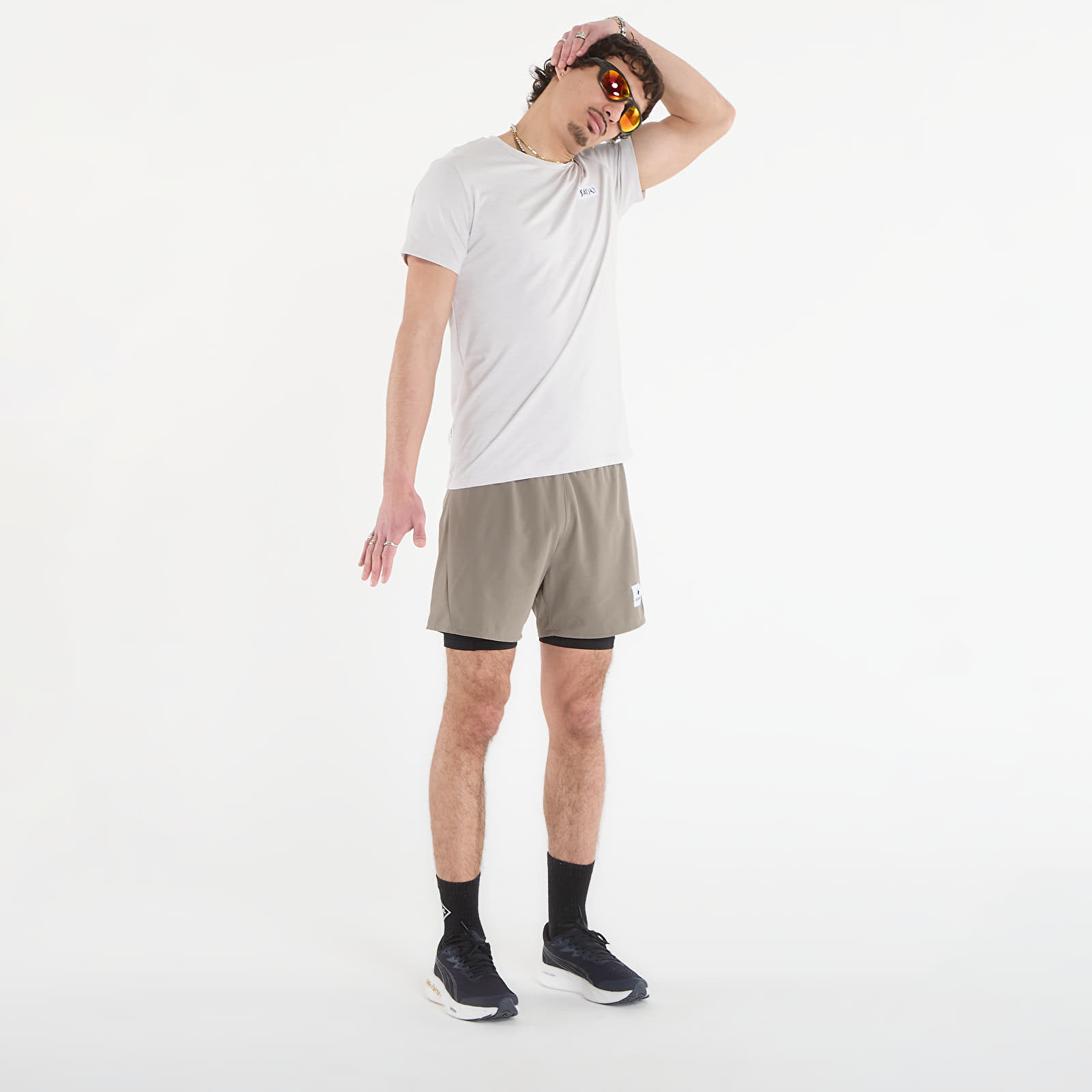 Magliette SAYSKY Tiger Pace T-shirt Grey