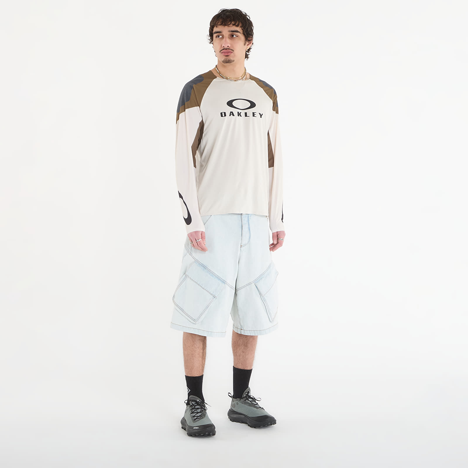 Jerseys Oakley Seeker Edge Ls Jersey Mist/ Army Green