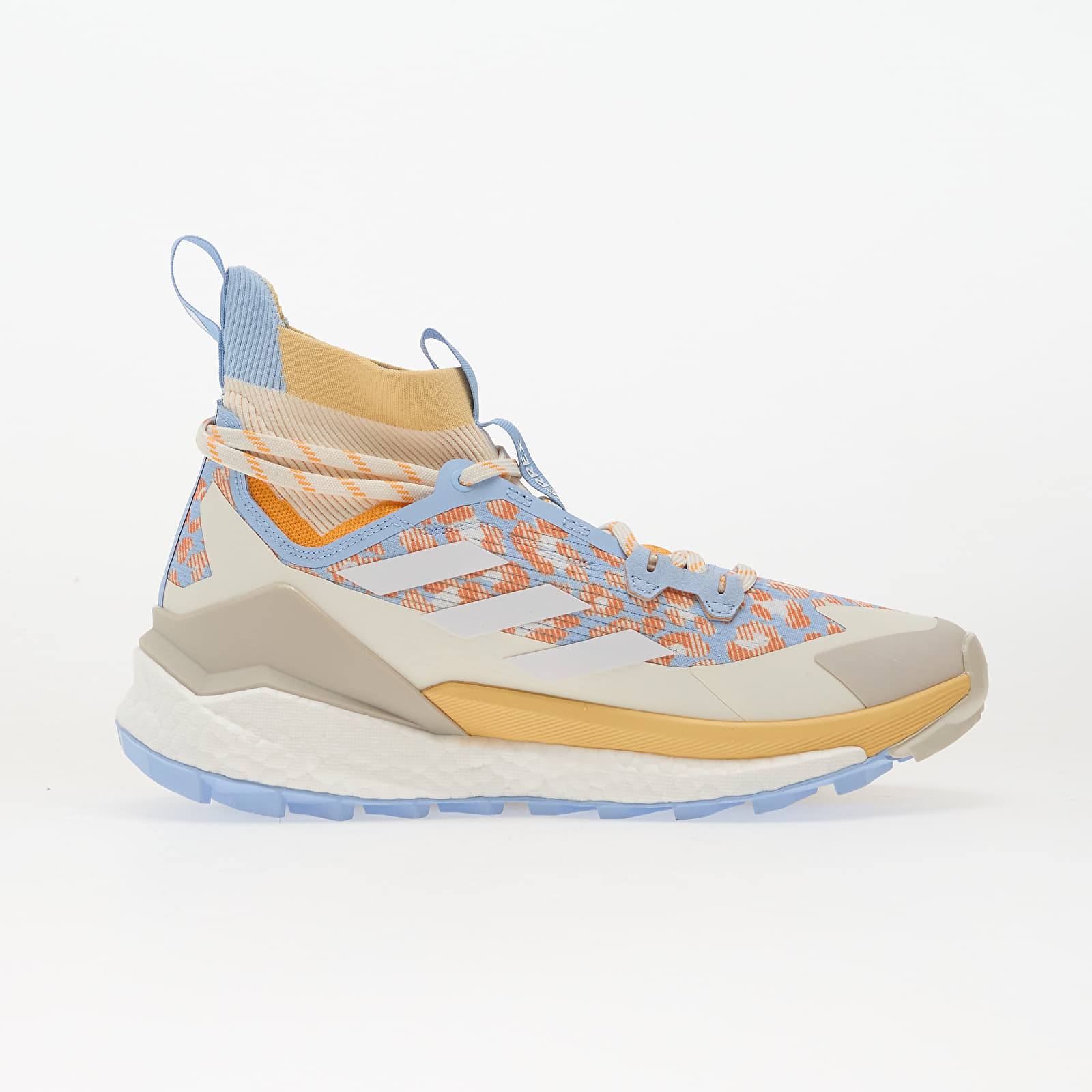 Sapatos de mulher adidas Terrex Free Hiker 2.0 Hiking Glow Blue/ Ftwr White/ Pure Tangerine