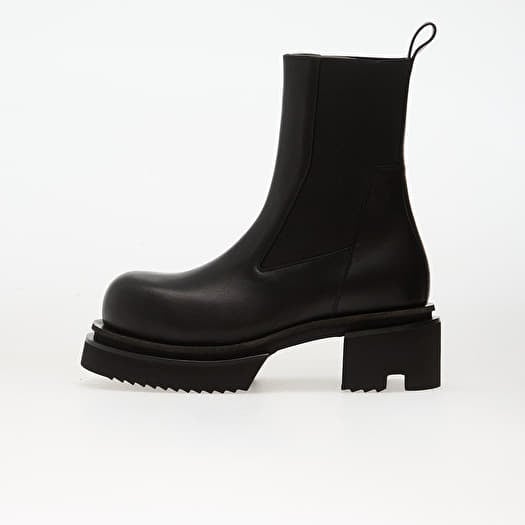 Rick Owens Leather Boots - Beatle Bogun Black