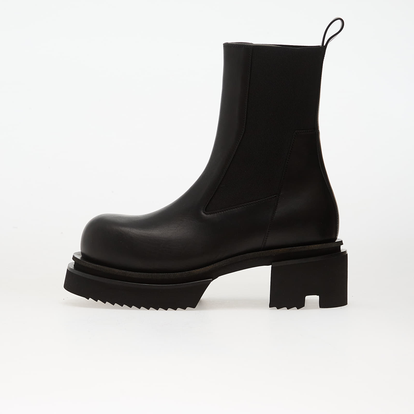Herresko Rick Owens Leather Boots - Beatle Bogun Black