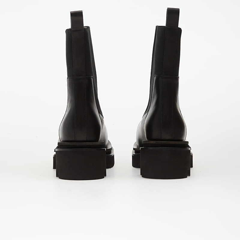 Men's shoes Rick Owens Leather Boots - Beatle Bogun Black