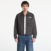 OBEY Walter Work Jacket Black Faded Wash