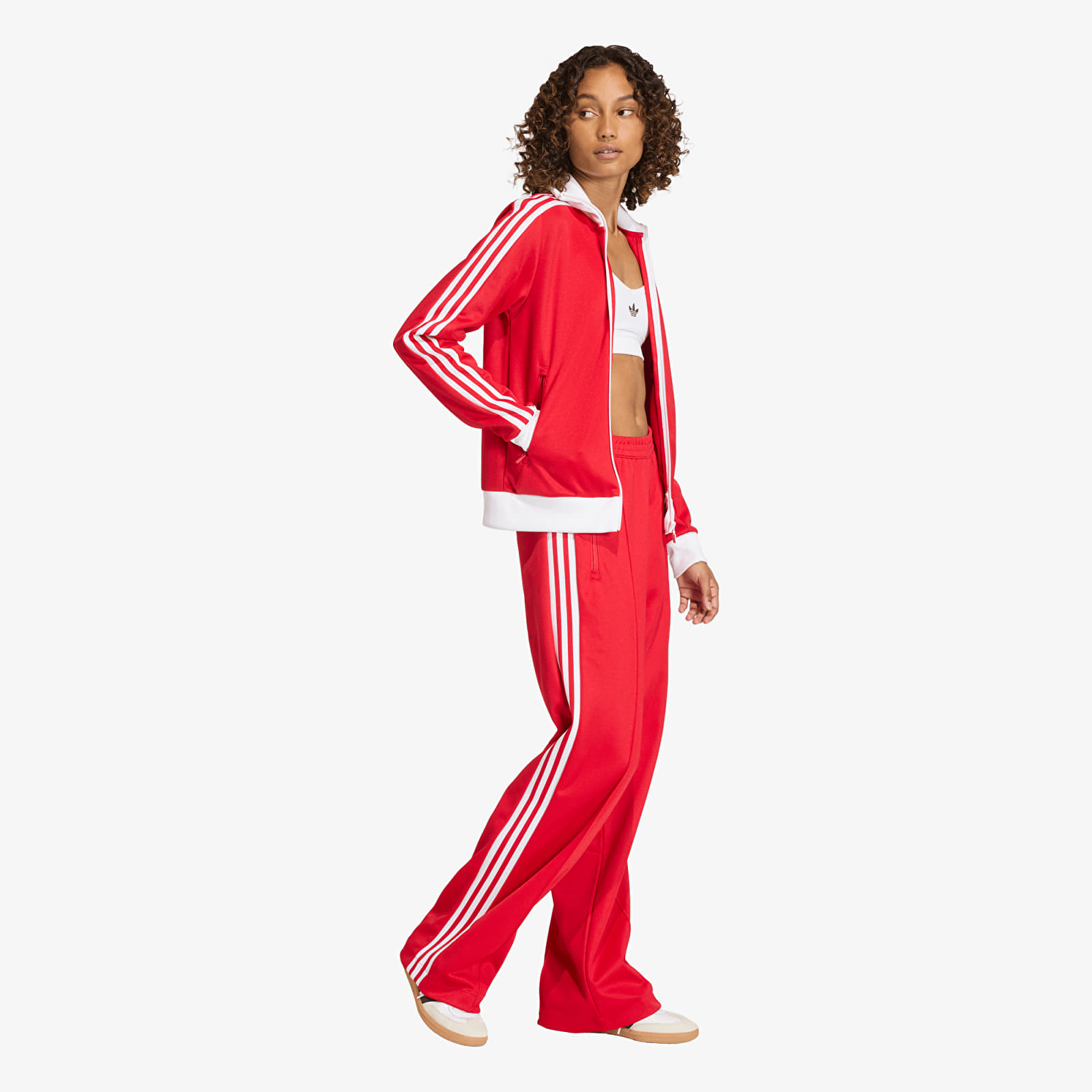 Γυναικείες φόρμες adidas Classic Track Pants Better Scarlet/ White