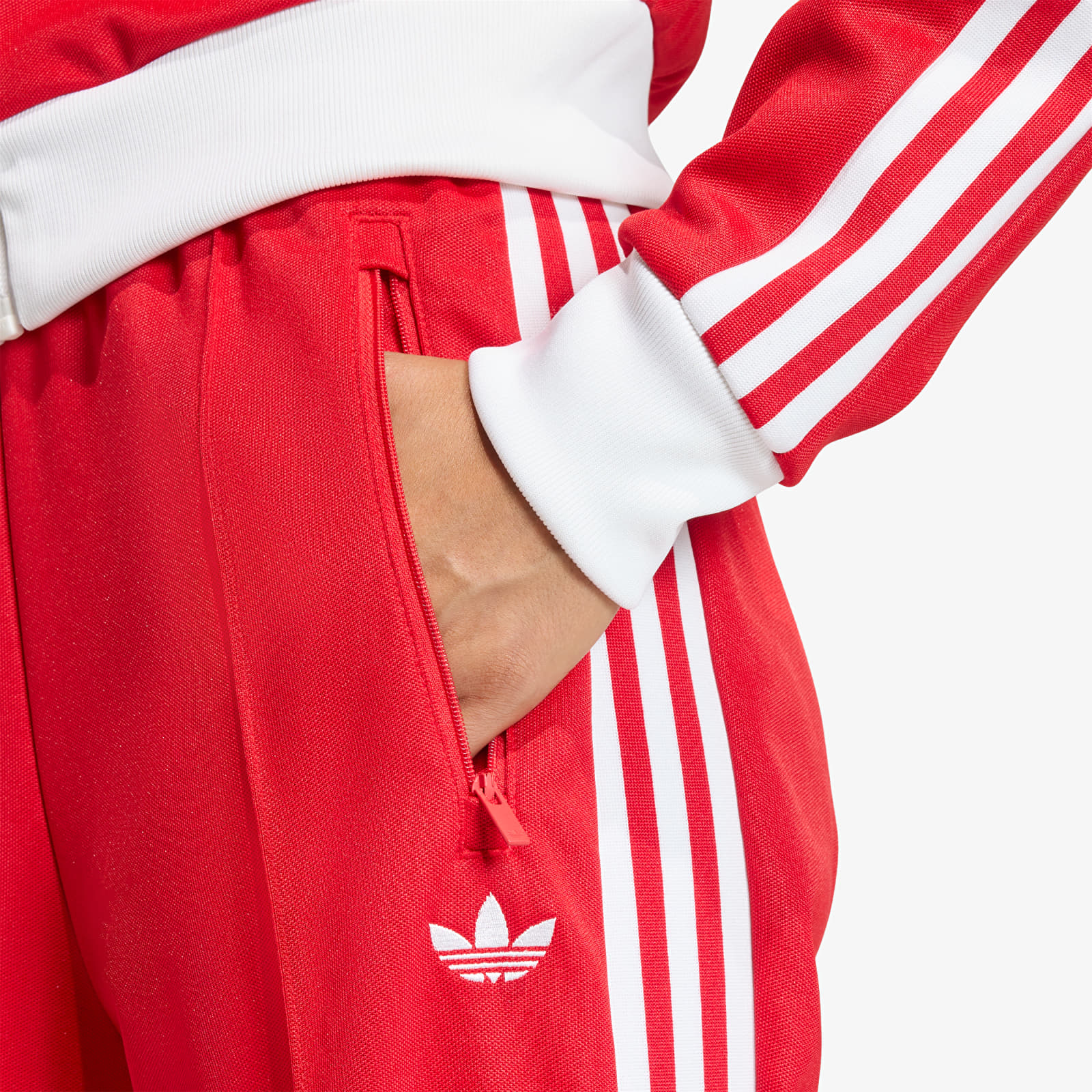 Γυναικείες φόρμες adidas Classic Track Pants Better Scarlet/ White