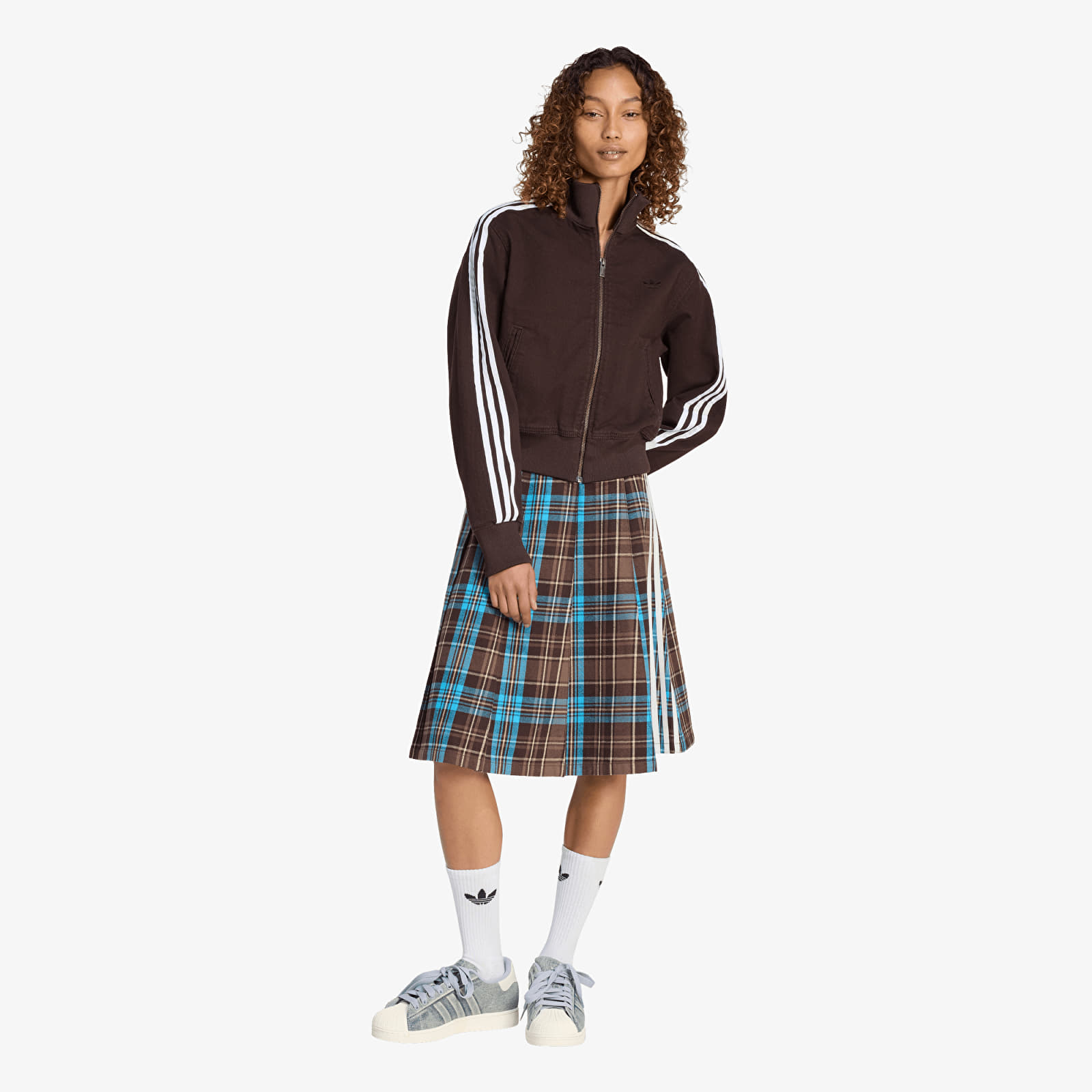 Skjørt adidas Gfx Check Skirt Multicolor