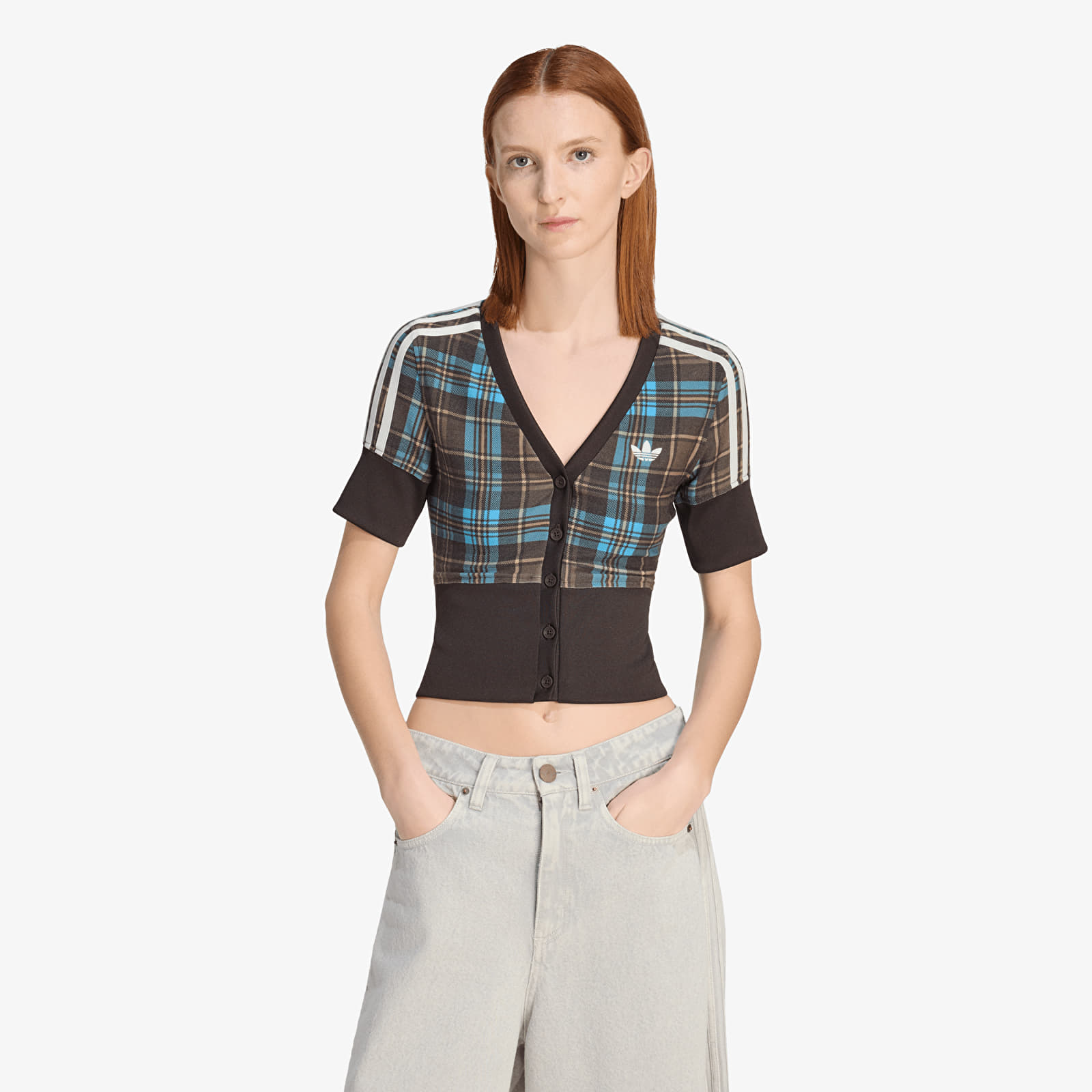Tricouri adidas V-Neck Check Multicolor