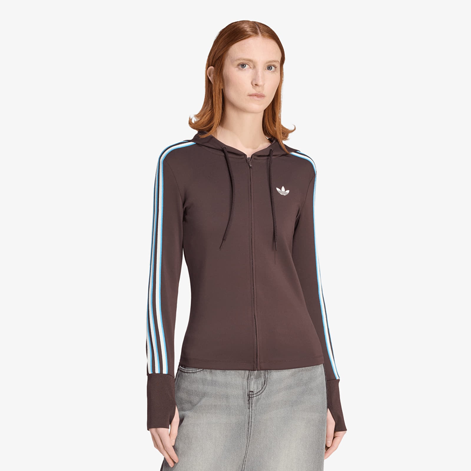 Sweatshirt adidas Hooded Zipper Aurora Cofee XL