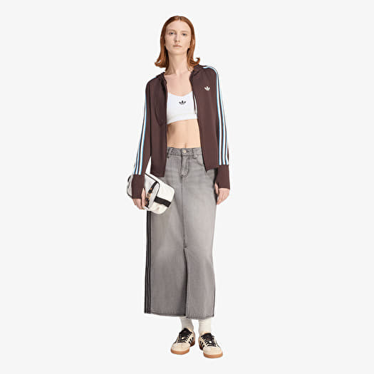 adidas Hooded Trefoil Zipper Jacket Aurora Coffee | Footshop