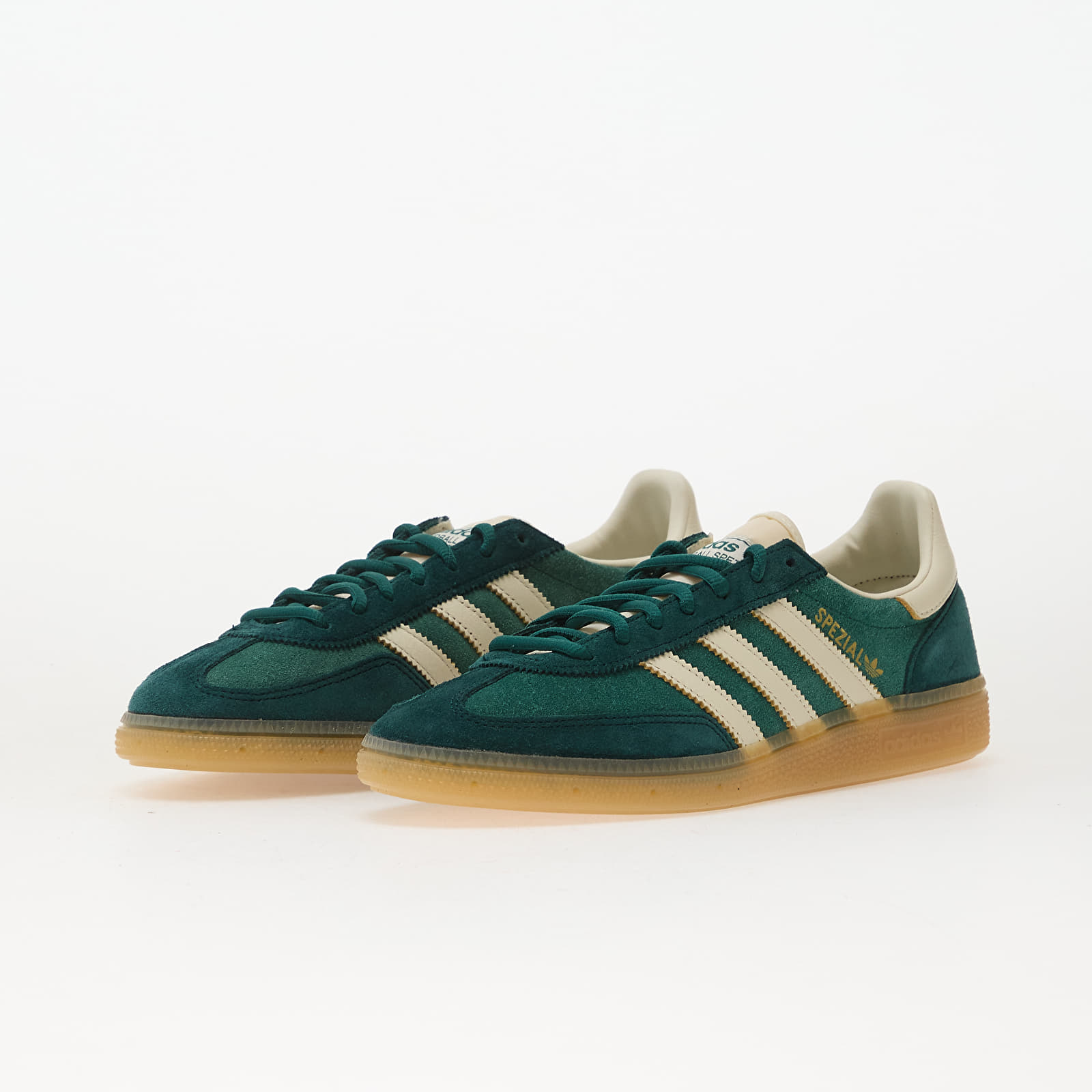 Herren Sneaker und Schuhe adidas Handball Spezial Collegiate Green/ Off White/ Aura Ivy