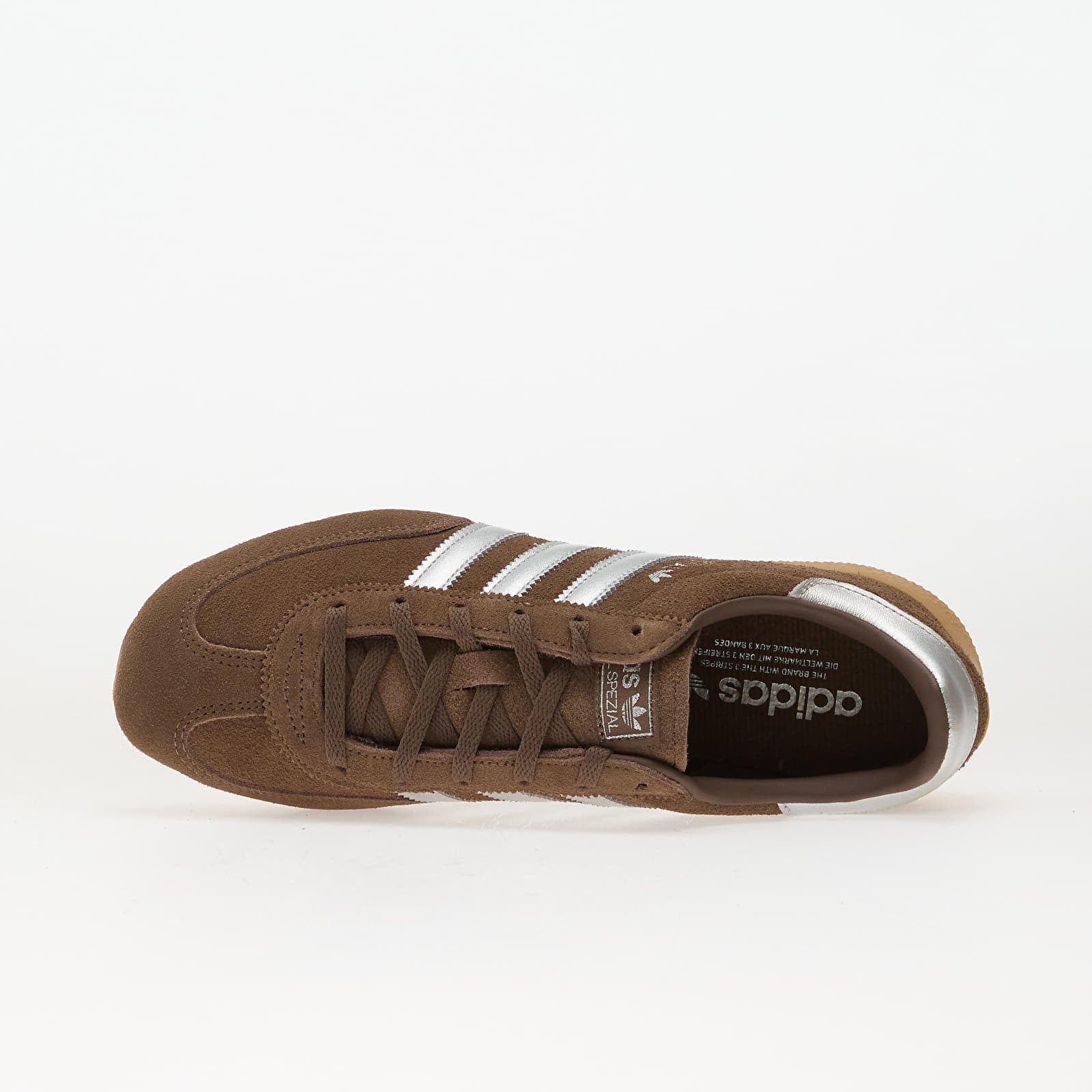 Naisten kengät adidas Handball Spezial Lo Pro W Earth Strata/ Silver Metallic/ Gum