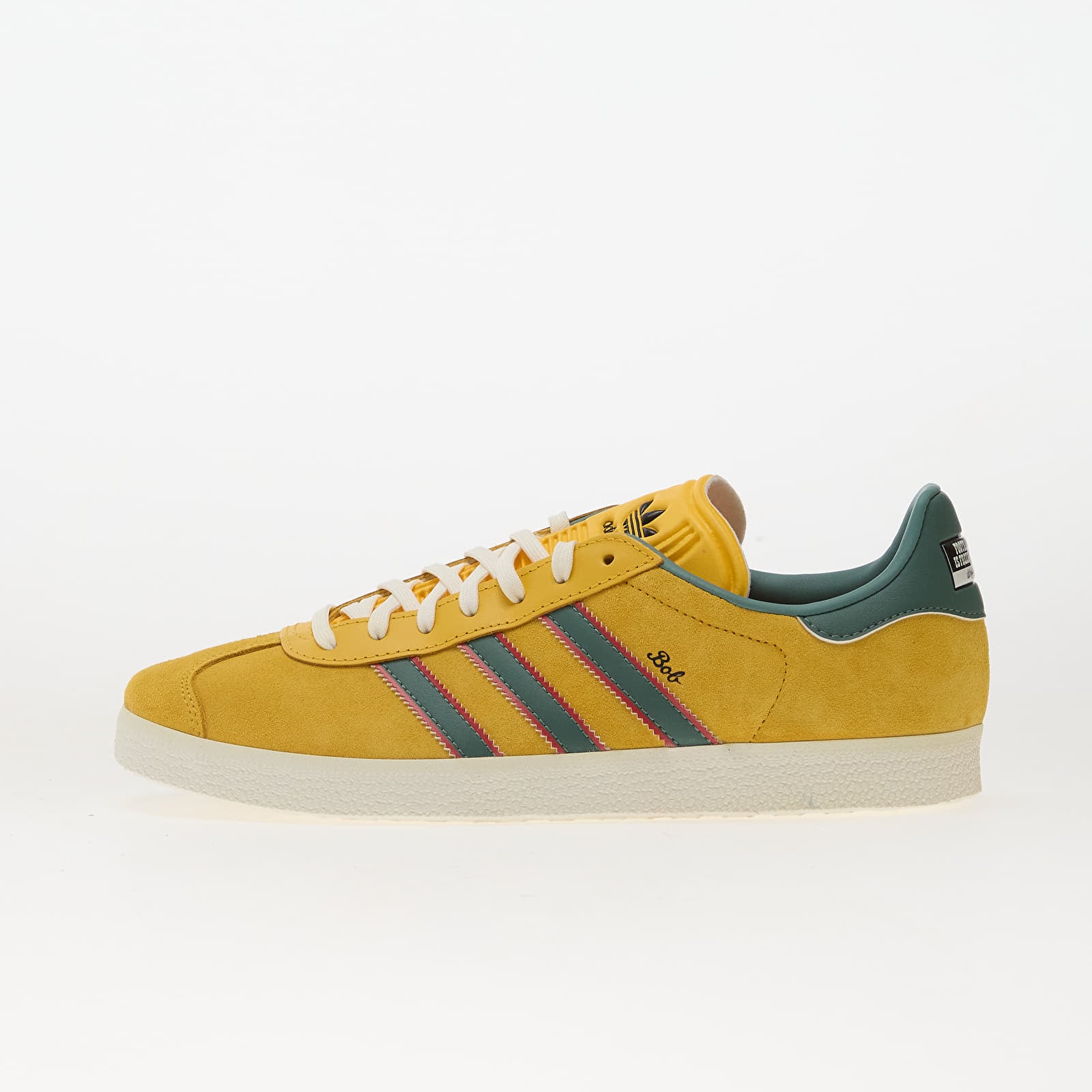 Men's shoes adidas Gazelle Jamaica x Bob Marley Bold Gold/ None/ Pure Ruby