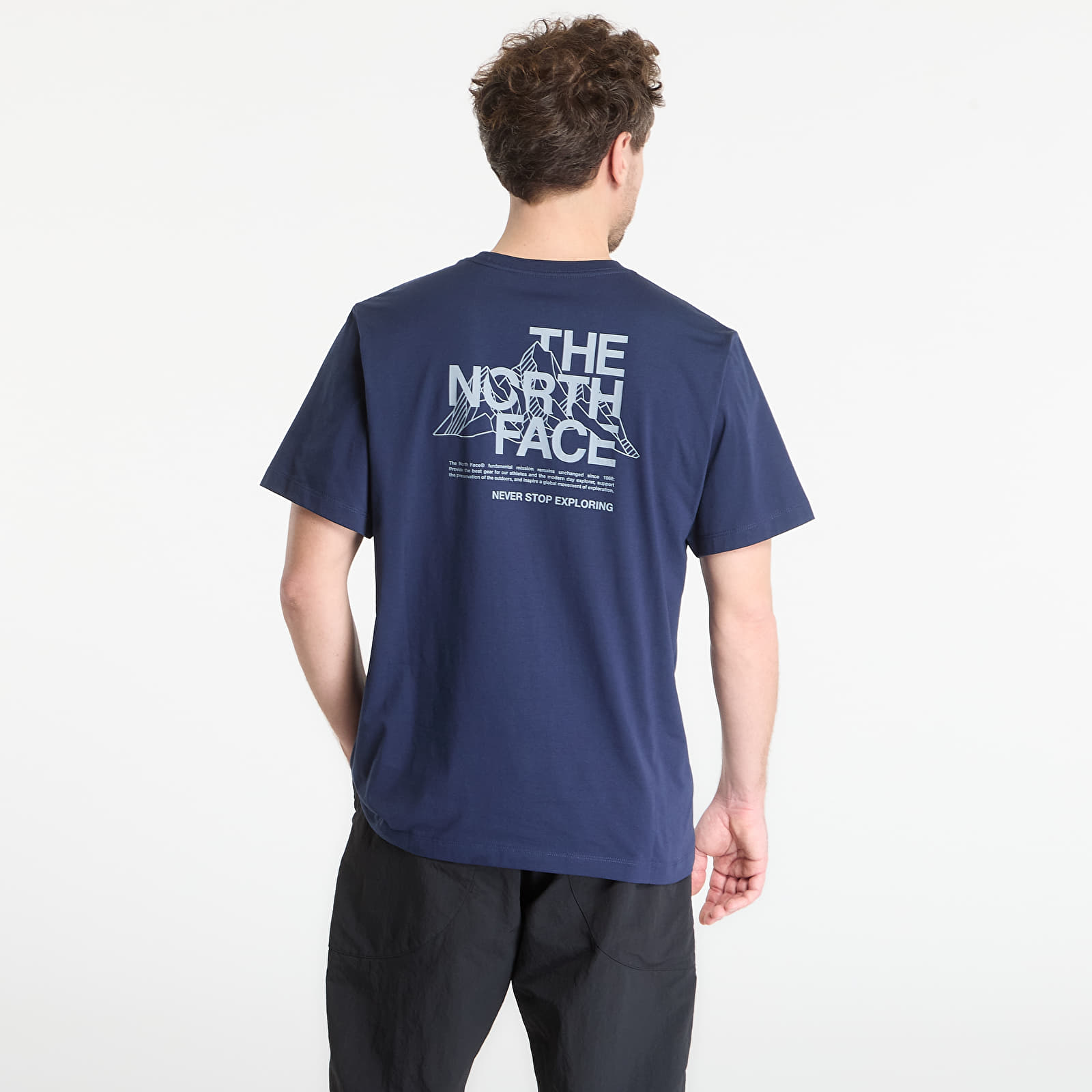 Vyriški marškinėliai The North Face Mountain Sketch Regular Short Sleeve Tee-Graphic Summit Navy
